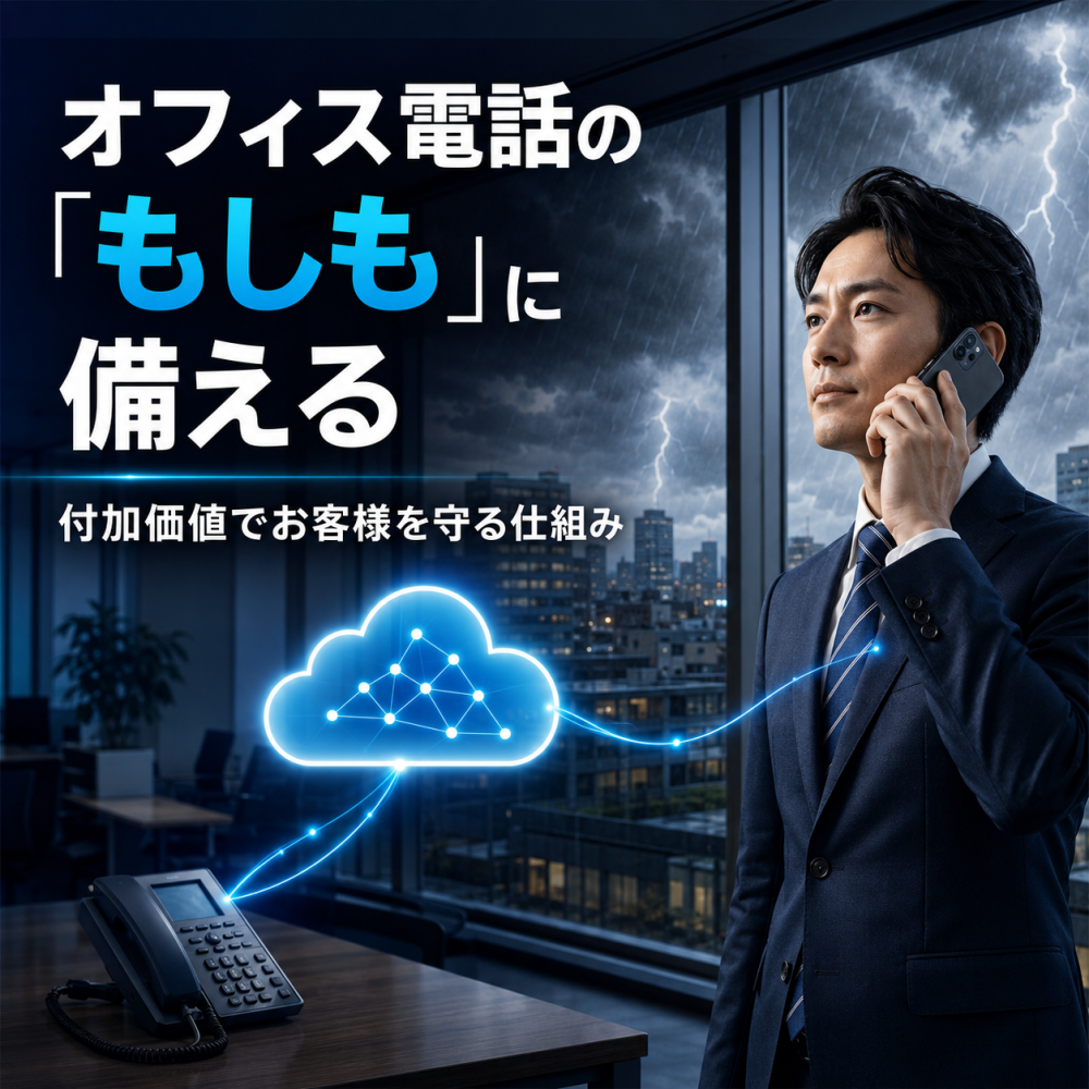 オフィス電話の「もしも」に備える　ー付加価値でお客様を守る仕組みー